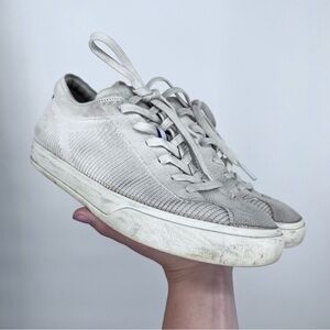 Rothy’s White Low Top The Lace Up Sneakers - Flawed